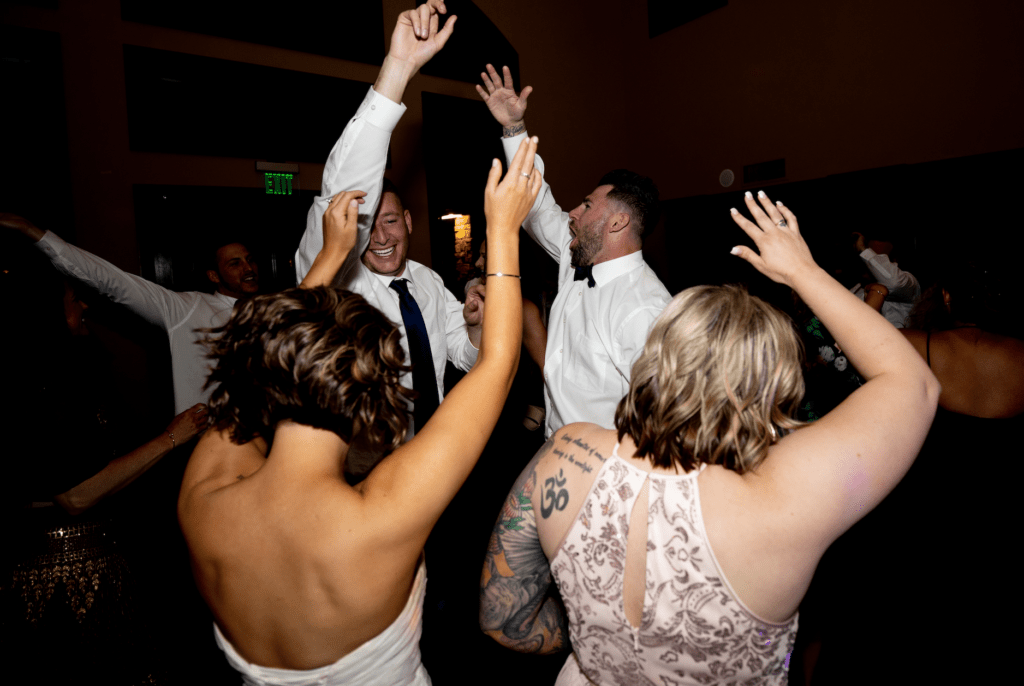 People dancing together on the dance floor