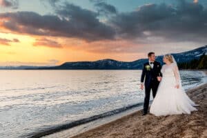 Sunset wedding photography