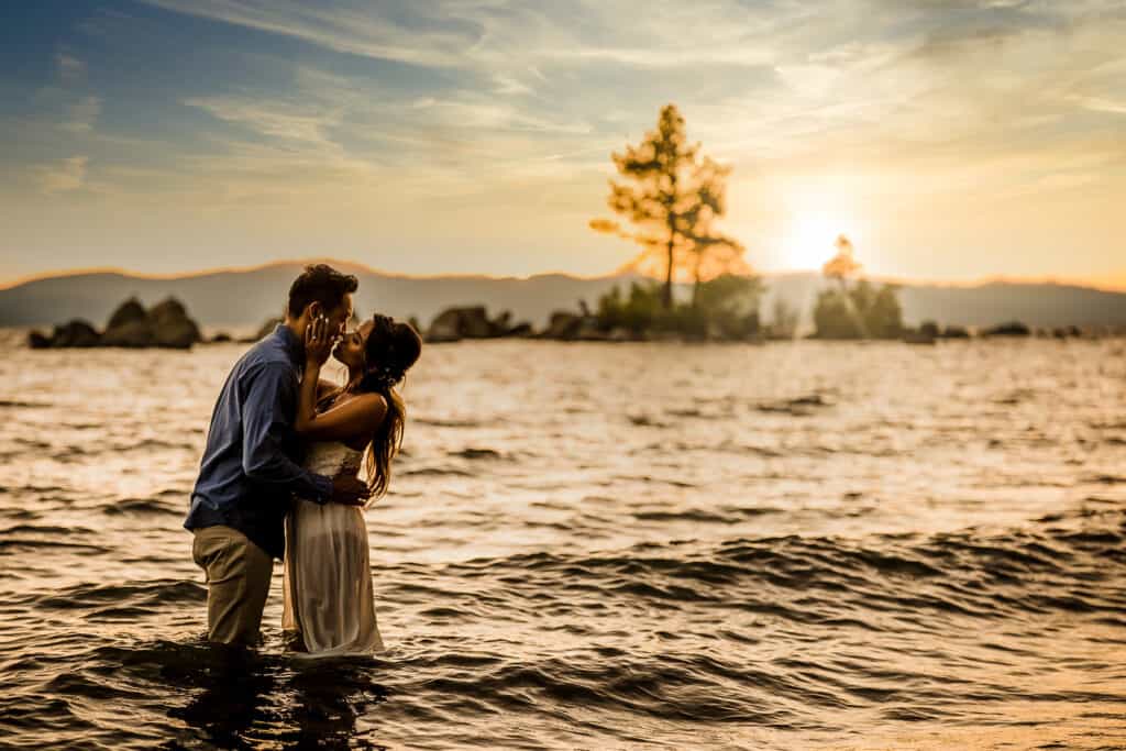 Romantic Lake Tahoe Engagement Photography